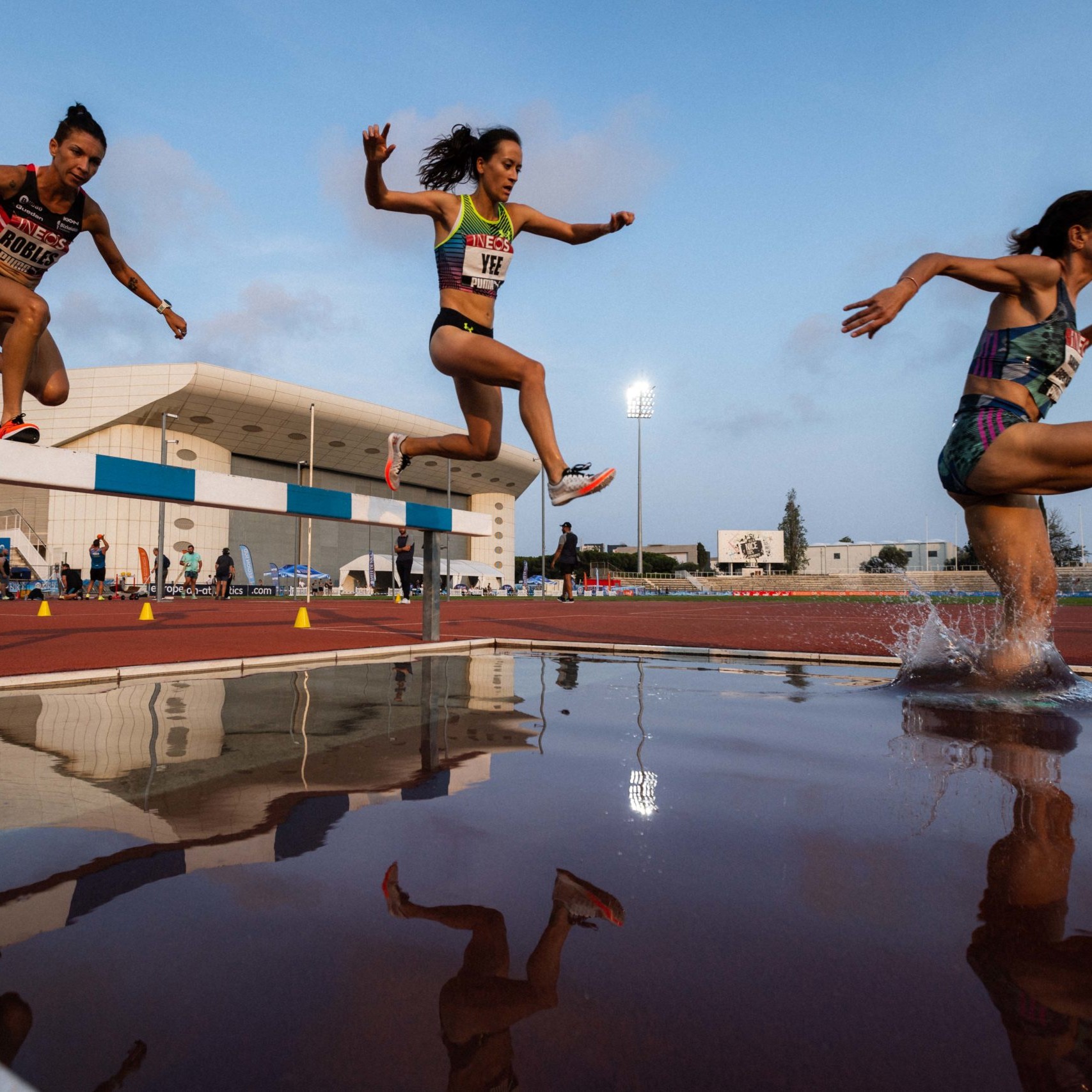 Saut de haie du 3000m steeple femme au Meeting Nikaia 2023