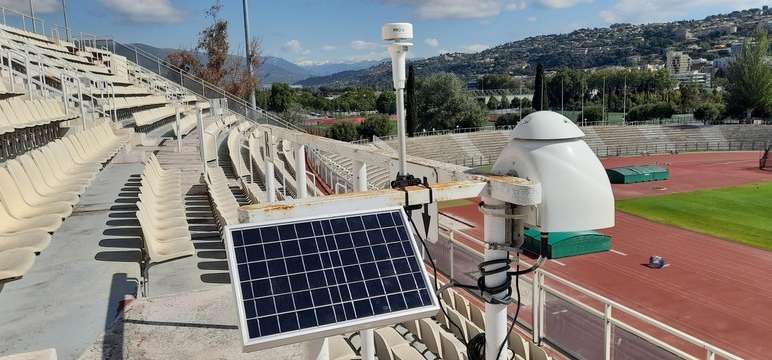 Engagement environnemental : Capteur d'énergie solaire sur le stade